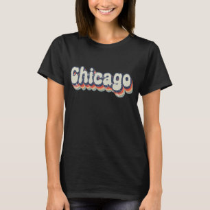 Chicago Illinois Chrome City Classic Art T-Shirt