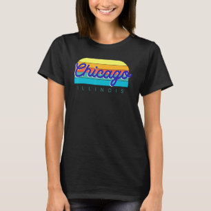 CHICAGO ILLINOIS - colorful vintage retro T-Shirt