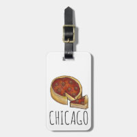 Chicago Illinois Deep Dish Pepperoni Pizza Pie