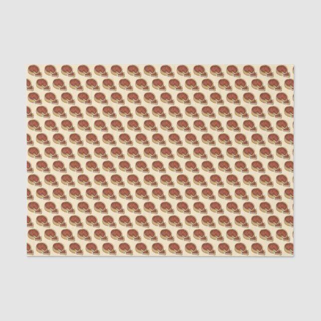 Chicago Illinois Deep Dish Pepperoni Pizza Pie Tissue Paper (Front)