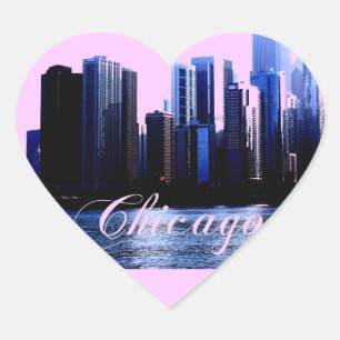 Chicago Illinois Heart Sticker