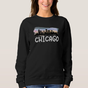 Chicago Illinois Home State Chicago Downtown City  Sweatshirt