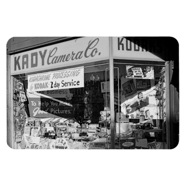 Chicago Illinois Kady Camera Co Store Window 1950s Magnet (Horizontal)