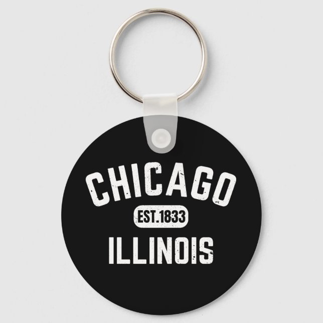 Chicago Illinois Key Ring (Front)