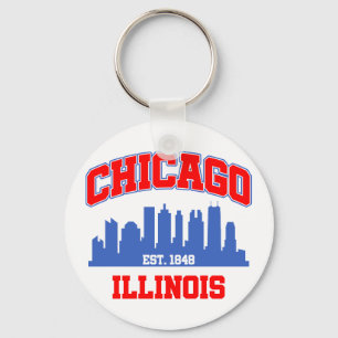 Chicago,Illinois Key Ring