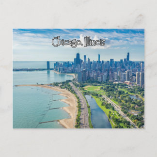 Chicago Illinois Lake  Postcard