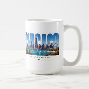 Chicago Illinois Lakefront Skyline Travel Coffee Mug