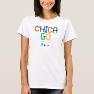 Chicago Illinois Mid Century, Pop Art, T-Shirt