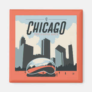 Chicago, Illinois   Millennium Park Magnet