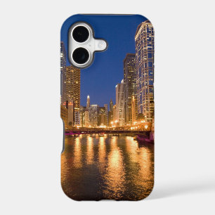 Chicago, Illinois, Skyline and Chicago River at