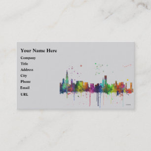 CHICAGO, ILLINOIS SKYLINE BUSINESS CARD