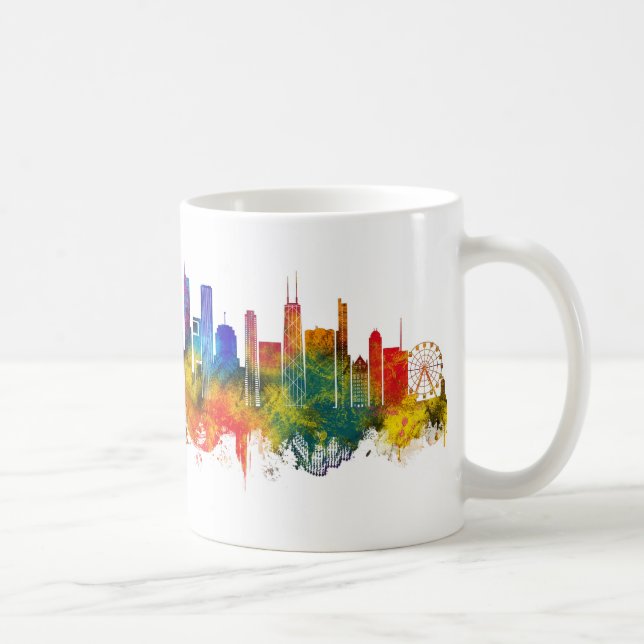 Chicago Illinois Skyline Coffee Mug (Right)