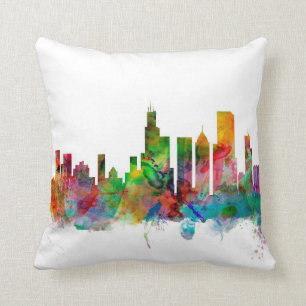 Chicago Illinois Skyline Cushion