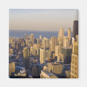 Chicago, Illinois, Skyline from the Sears Tower Magnet