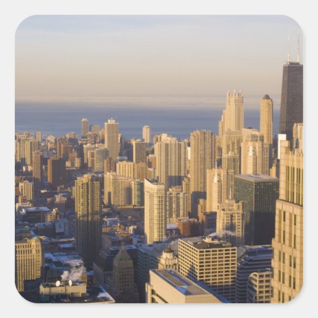 Chicago, Illinois, Skyline from the Sears Tower Square Sticker (Front)