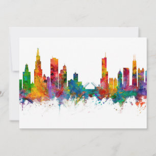 Chicago Illinois Skyline Invitation