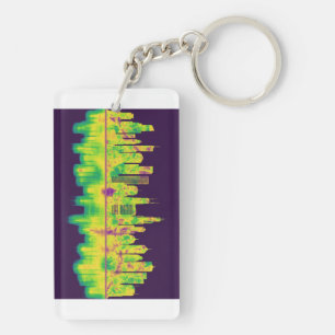 Chicago Illinois Skyline Key Ring
