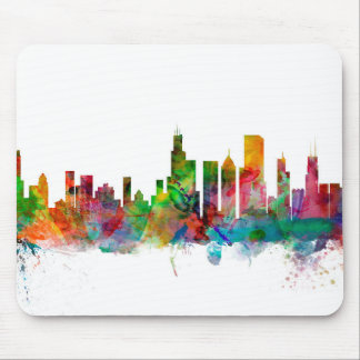 Chicago Illinois Skyline Mouse Pad