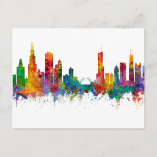 Chicago Illinois Skyline Postcard