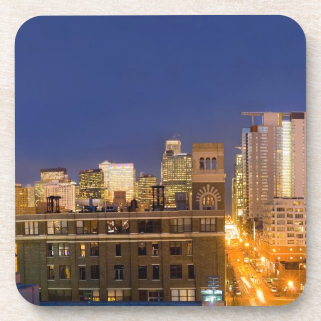 Chicago, Illinois, skyline shot from West Loop Coaster (Front)