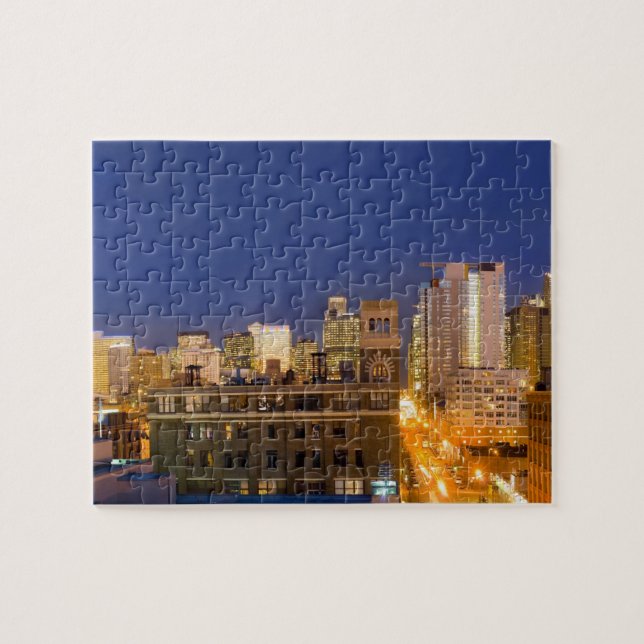 Chicago, Illinois, skyline shot from West Loop Jigsaw Puzzle (Horizontal)
