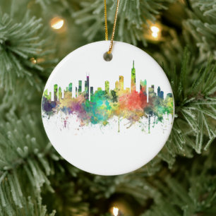 CHICAGO, ILLINOIS SKYLINE SP - CERAMIC ORNAMENT