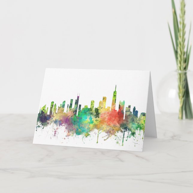 CHICAGO, ILLINOIS SKYLINE SP - HOLIDAY CARD (Front)