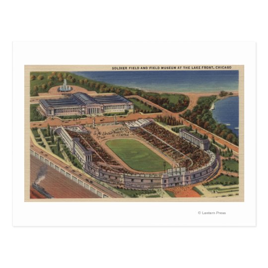 Chicago, Illinois - Soldiers Field and Field Postcard