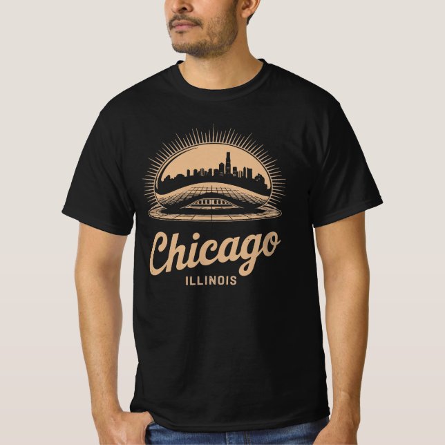 Chicago Illinois The Bean T-Shirt (Front)