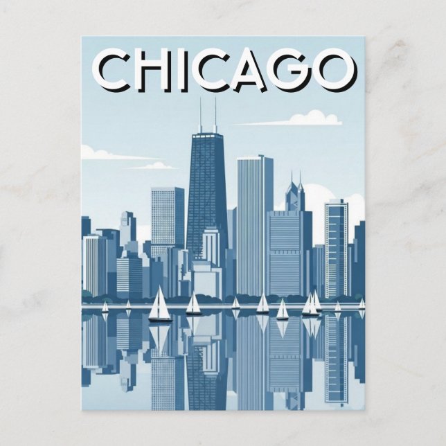 Chicago Illinois Travel Postcard (Front)
