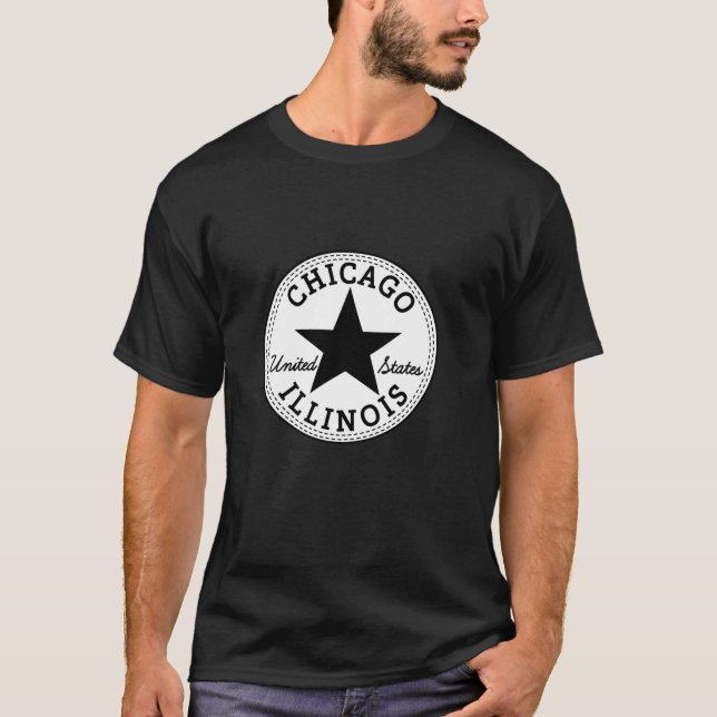 CHICAGO ILLINOIS UNITED STATES of America USA skat T-Shirt (Front)