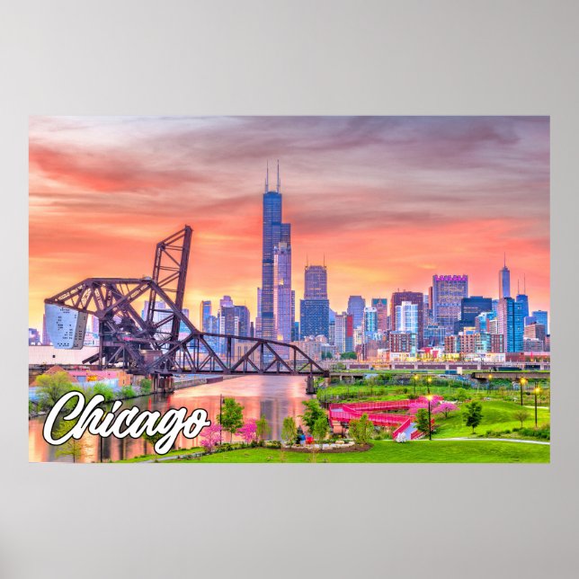 Chicago, Illinois, USA Poster (Front)