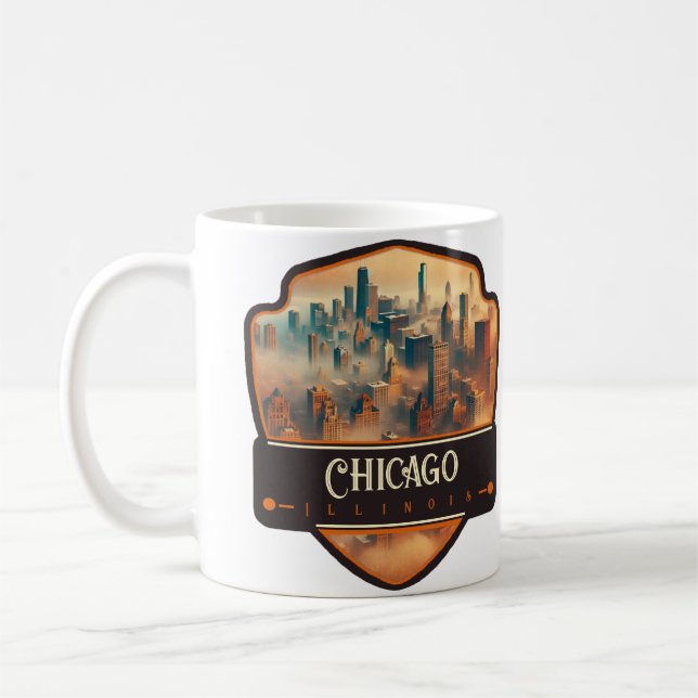 Chicago, Illinois | Vintage Coffee Mug (Left)