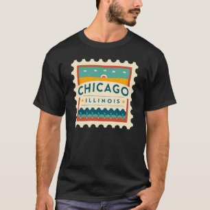Chicago Illinois Vintage Design T-Shirt