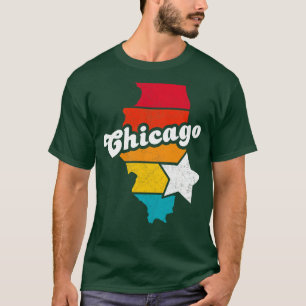 Chicago Illinois Vintage Distressed Souvenir 2 T-Shirt