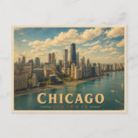 Chicago Illinois Vintage Travel