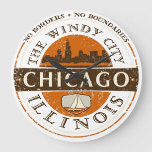 Chicago Illinois Wall Clock