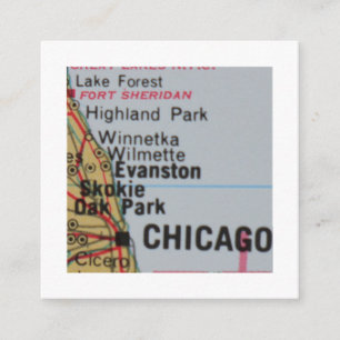 chicago illinois We've Moved New Address Card