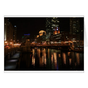 Chicago Illinois Windy City Night Building Destiny