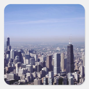 Chicago Illinois Windy City Park Buildings Destiny Square Sticker