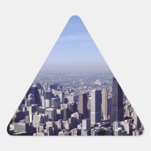 Chicago Illinois Windy City Park Buildings Destiny Triangle Sticker