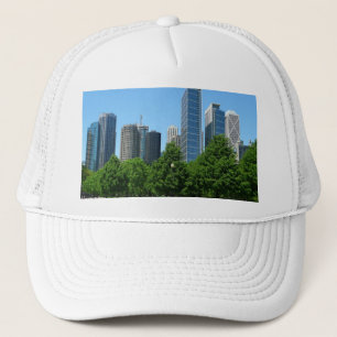 Chicago Illinois Windy City Park Buildings Destiny Trucker Hat