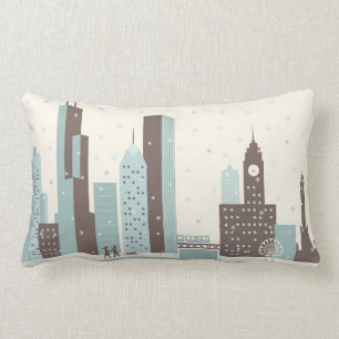 Chicago in Winter Lumbar Cushion