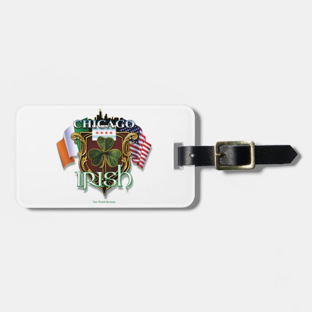 Chicago Irish Luggage Tag (Front Horizontal)