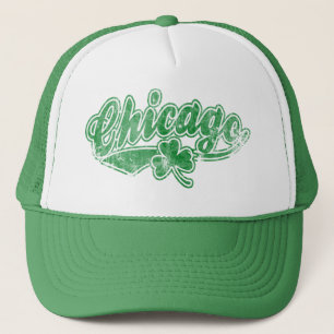 Chicago Irish Shamrock Trucker Hat