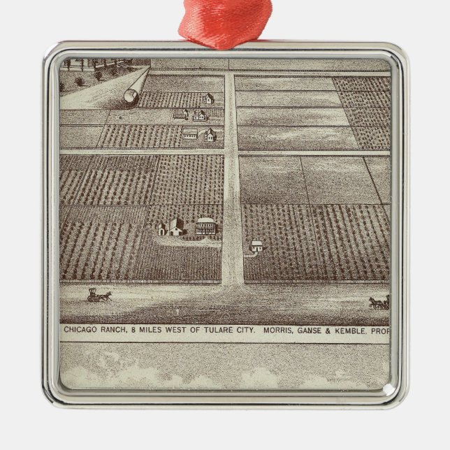 Chicago, Kay ranches Metal Tree Decoration (Front)