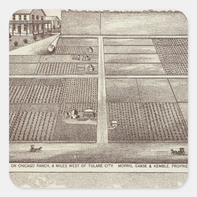 Chicago, Kay ranches Square Sticker (Front)