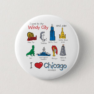 Chicago--kids-Icons-NEW-[Co 6 Cm Round Badge