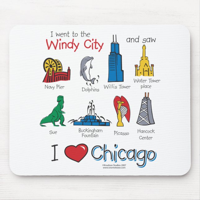 Chicago--kids-Icons-NEW-[Co Mouse Pad (Front)