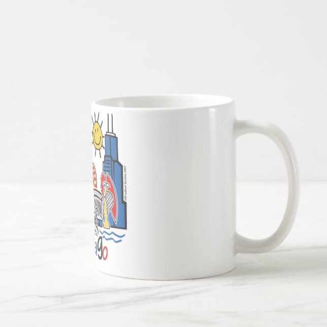 Chicago Kids Skyline Coffee Mug (Right)